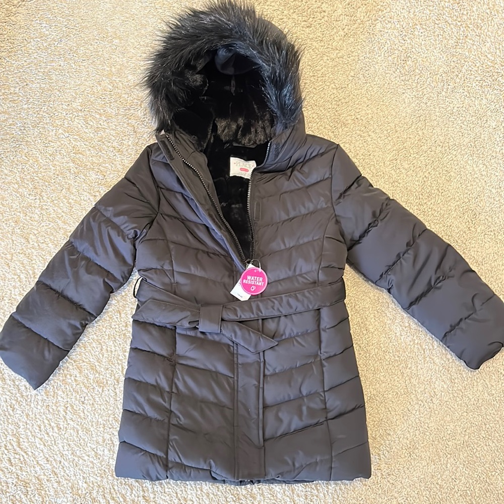 Kids Faux Fur Lined Winter Coat